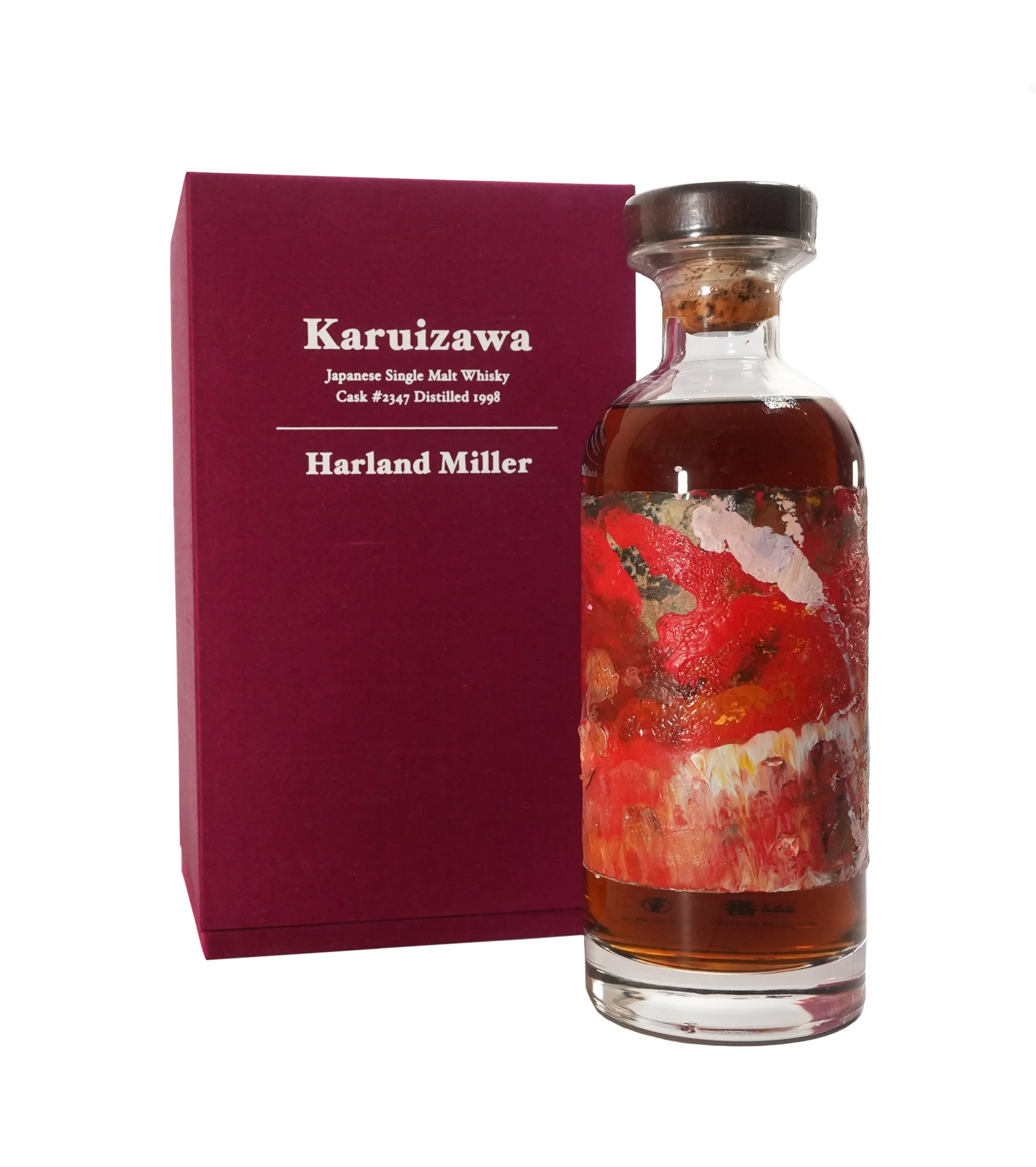 Ten bottles of priceless Karuizawa, with labels hand-painted by